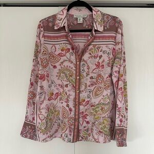 Rachel Zoe Multicolor Paisley Blouse